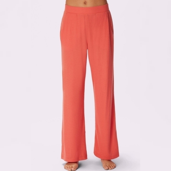 SPORTEK fleece lounge pants peach size M - Picture 1 of 7